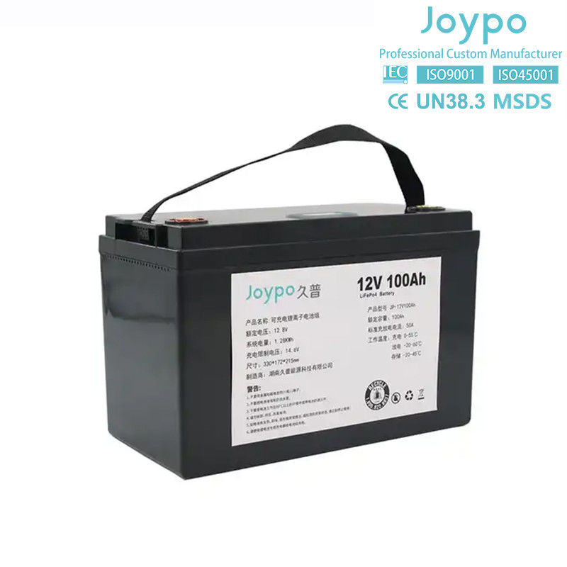 چرخه عمیق Lifepo4 باتری لیتیوم دریایی 12.8V 100Ah IP67 ضد آب برای قایق