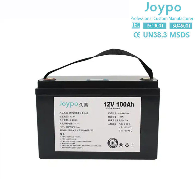 چرخه عمیق Lifepo4 باتری لیتیوم دریایی 12.8V 100Ah IP67 ضد آب برای قایق