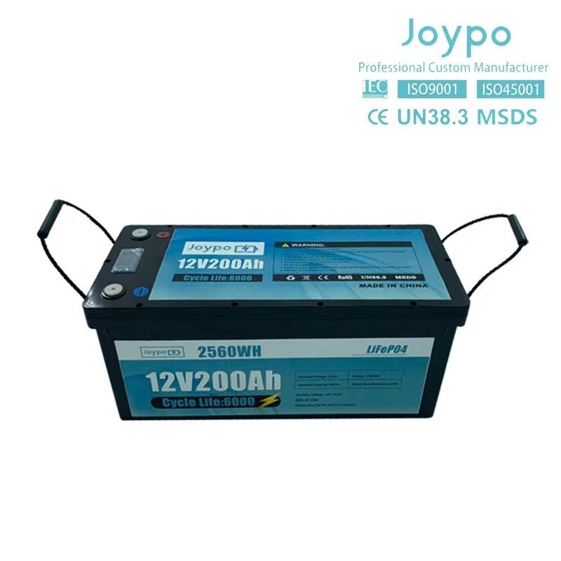 باتری لیتیوم ظرفیت بزرگ RV 12V 200Ah بسته باتری چرخه عمیق برای کامپر تریلر