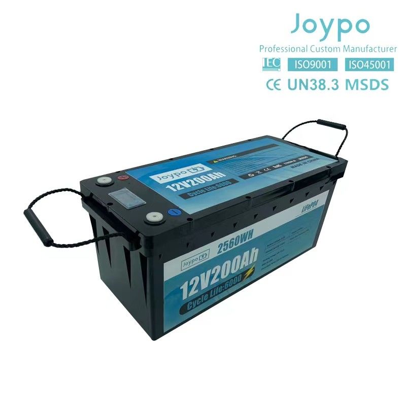 باتری لیتیوم ظرفیت بزرگ RV 12V 200Ah بسته باتری چرخه عمیق برای کامپر تریلر