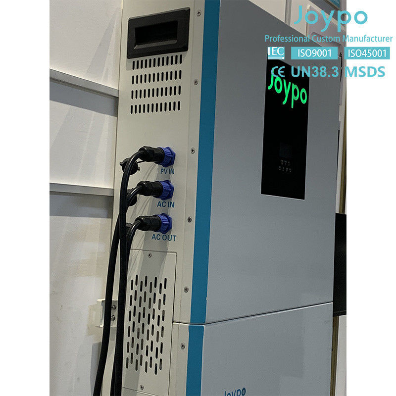 خانه سیستم ذخیره انرژی خورشیدی اینورتر تک فاز و باتری ذخیره سازی 51.2V