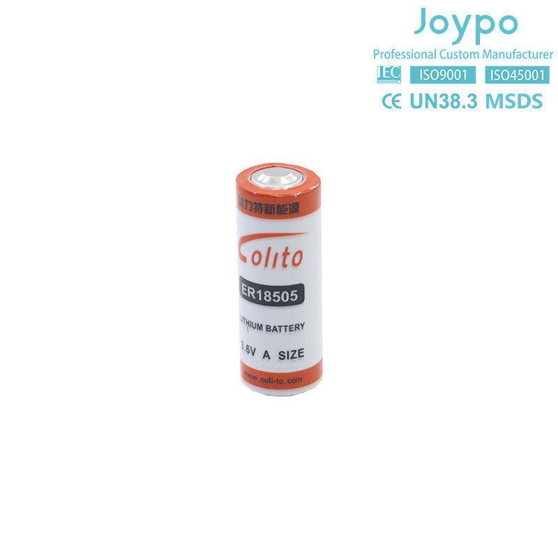 ER18505M سلول باتری لیتیوم غیر قابل شارژ 3.6V 3000mah نوع مارپیچ چگالی انرژی بالا