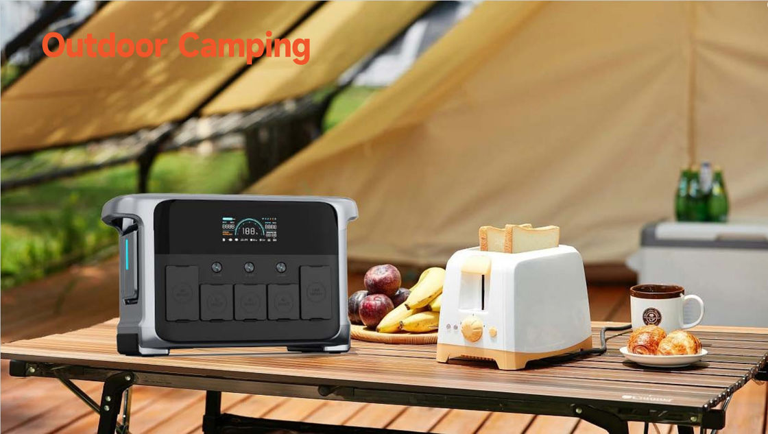 ژنراتور خورشیدی قابل حمل 1200W 110V 220V UPS پشتیبان با شارژ ماشین