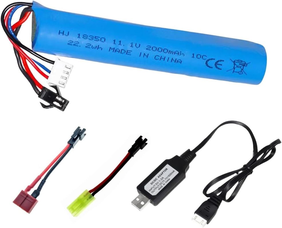 3S 11.1V 2000mAh باتری لیتیوم یون برای آب برق ژل توپ Blaster اسباب بازی اسلحه