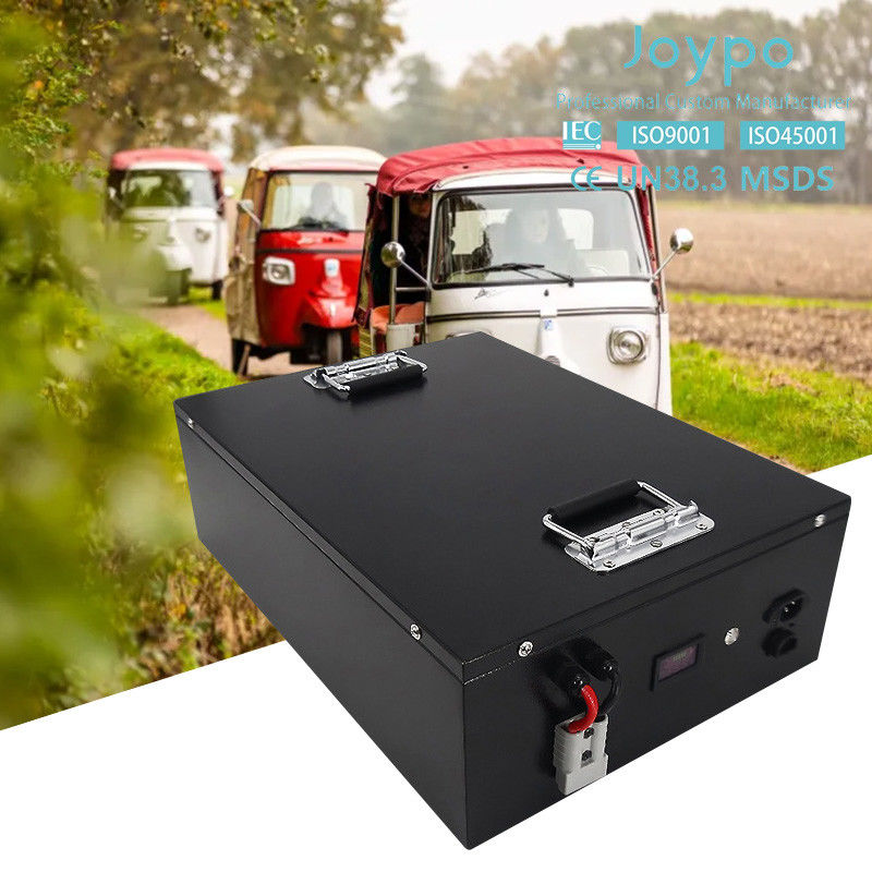 اتو ای ریکشا باتری لیتیوم LiFePO4 48V 51.2V 80Ah درجه A محافظت از جریان بیش از حد