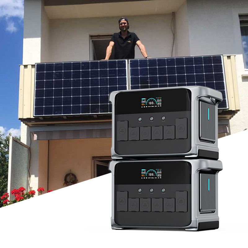 جویپو 2160Wh 2400W ژنراتورهای خورشیدی قابل حمل برای بالکن سیستم خورشیدی